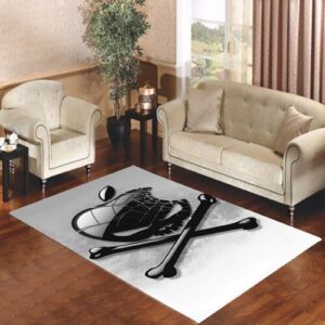 apple skull cracked Living room carpet rugs