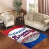 atlanta braves baseball Living room carpet rugs