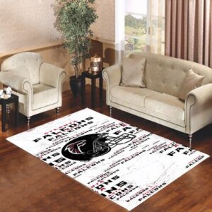 atlanta falcons-blast Living room carpet rugs