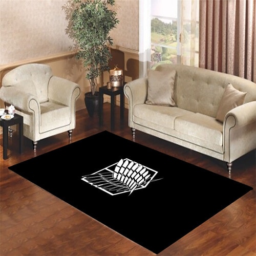 attack on titan logo Living room carpet rugs
