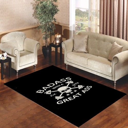 badass with a great ass Living room carpet rugs