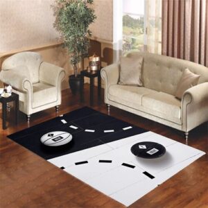 basketball in black and white Living room carpet rugs