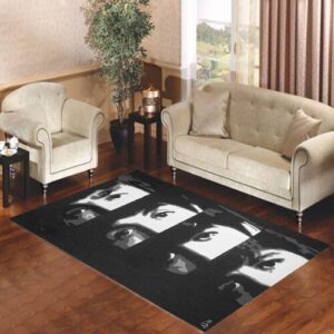 beatles eyes black Living room carpet rugs
