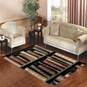 book shelf vintage Living room carpet rugs