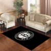 brooklyn nets black Living room carpet rugs