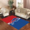 buffalo bills blue red Living room carpet rugs