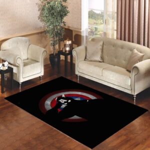 captain america in shadow Living room carpet rugs