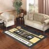 cassette mix tape gold Living room carpet rugs