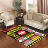 caution sign sticker Living room carpet rugs