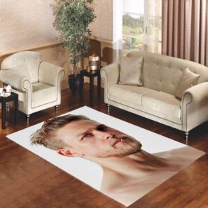 charlie hunnam copper Living room carpet rugs