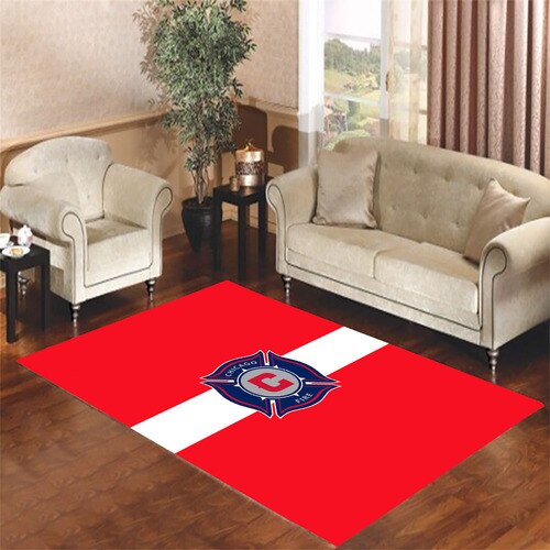 chicago fire logo stripe Living room carpet rugs