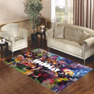 coldplay mylo xyloto graffiti Living room carpet rugs