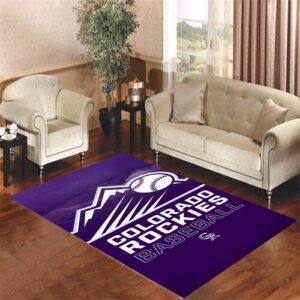 colorado rockies baseball Living room carpet rugs