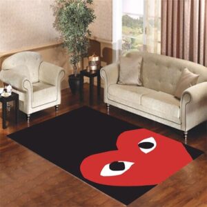 comme des garcons background Living room carpet rugs