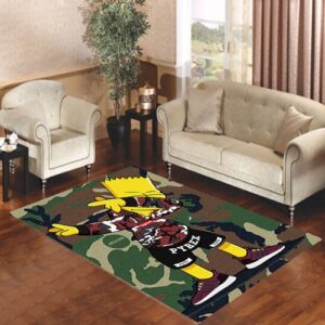 dab bart simpsons Living room carpet rugs