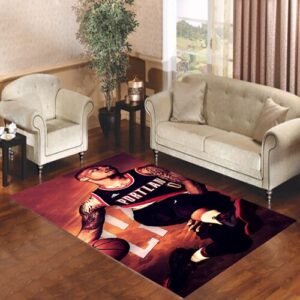 damian lillard slamdunk Living room carpet rugs
