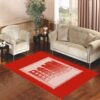 damn wallpaper red Living room carpet rugs