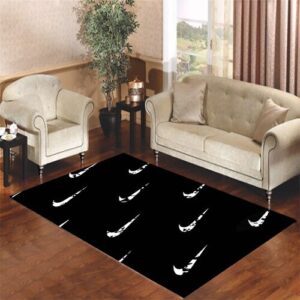 dark nike logo Living room carpet rugs