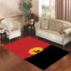 deer at sunset Living room carpet rugs