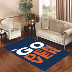 denver broncos 01 Living room carpet rugs