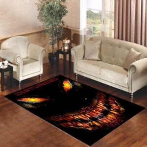 disturbed teeth and symbol Living room carpet rugs