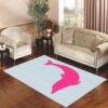 dolphin stripes pink Living room carpet rugs