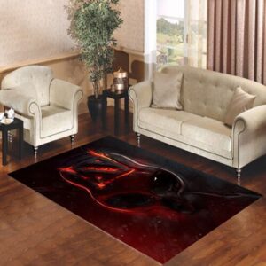 dota2 skull fire logo Living room carpet rugs