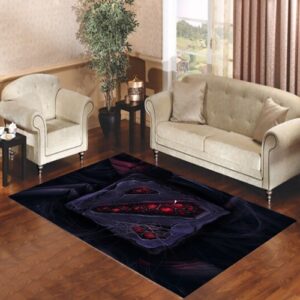 dota2 tarantula hud logo Living room carpet rugs
