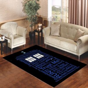 dr who tardis words new Living room carpet rugs