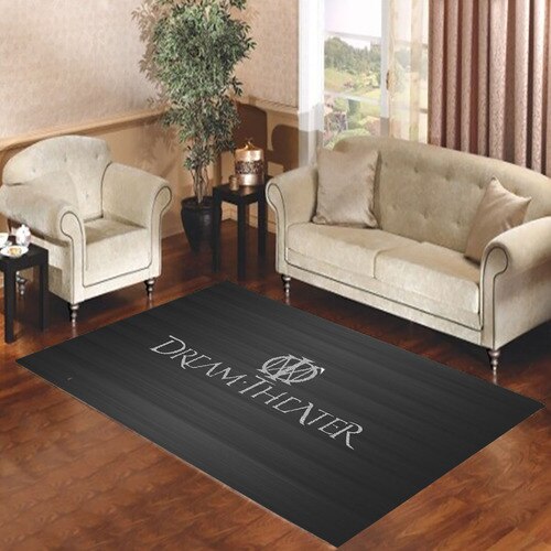 dream theater grey blur black Living room carpet rugs
