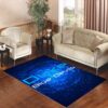 duke blue devils all blues Living room carpet rugs