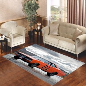 dukes of hazzard general lee Living room carpet rugs