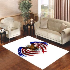 eagle with flag wings Living room carpet rugs