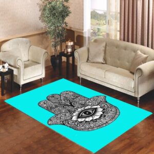 evil eye hamsa Living room carpet rugs