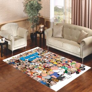 family guy all characters Living room carpet rugs