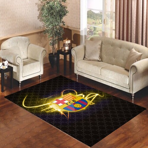 fcb logo honeycomb Living room carpet rugs