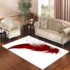feathers overlay Living room carpet rugs