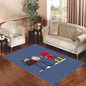 flash comic stop by officer Living room carpet rugs