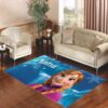 frozen anna smile Living room carpet rugs