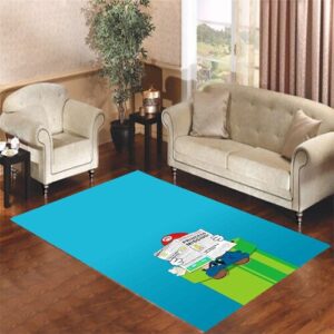 funny mario bros Living room carpet rugs