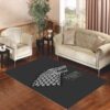 game of thrones winter coming bw Living room carpet rugs