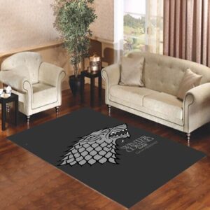 game of thrones winter coming bw Living room carpet rugs