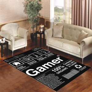 gamer product package shipping carton essential t-shirt Living room carpet rugs
