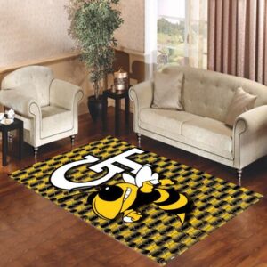 georgia tech bkg pattern logo Living room carpet rugs