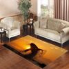 giant shark sunset Living room carpet rugs
