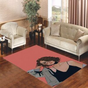 girly art Living room carpet rugs
