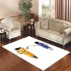 goku and vegeta fist bump Living room carpet rugs