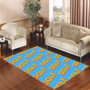 golf blue wallpaper Living room carpet rugs