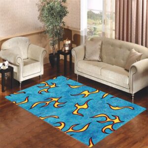 golf wang blue flame Living room carpet rugs