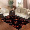 golf wang flame black Living room carpet rugs